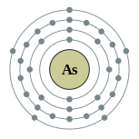 砷的电子层（2, 8, 18, 5）
