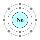 氖的电子层（2, 8）